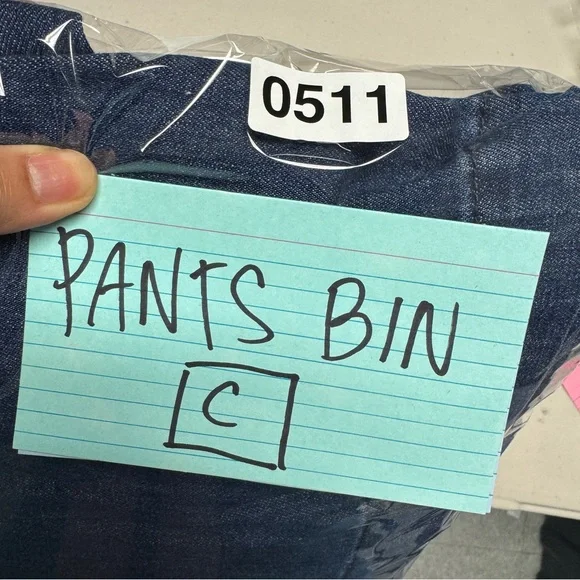 Pilcro Anthropologie Blue Wide Leg Jeans Size 26 High Rise Utility Denim Style - Picture 14 of 16